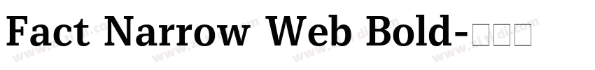 Fact Narrow Web Bold字体转换